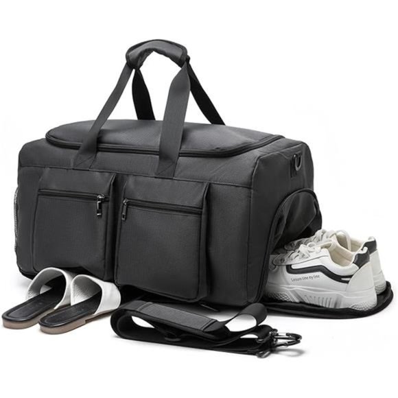 Gym Bag, Weekender Bag for Men Women Travel Duffel Bag with Wet